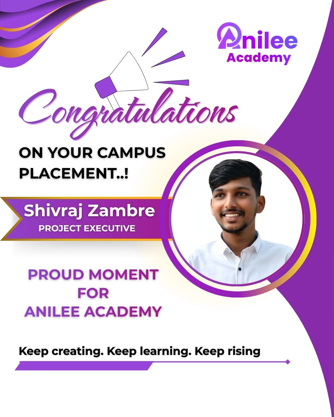 Shivraj Zambre — Project Executive
