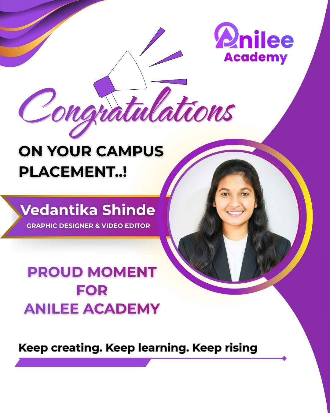Vedantika Shinde — Graphic Designer & Video Editor