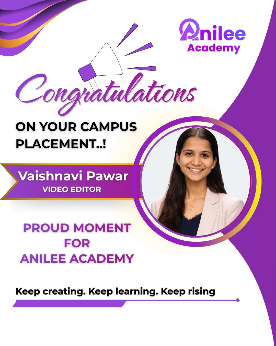 Vaishnavi Pawar — Video Editor